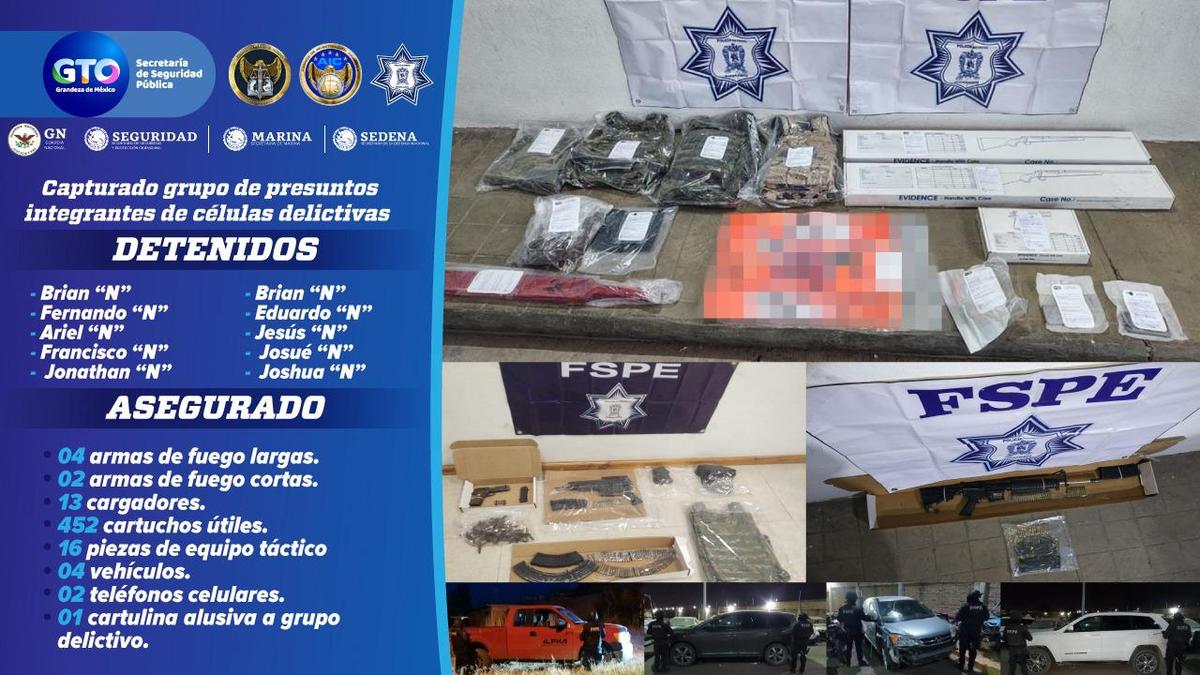 Captura Fiscalía a presuntos integrantes de grupo delictivo