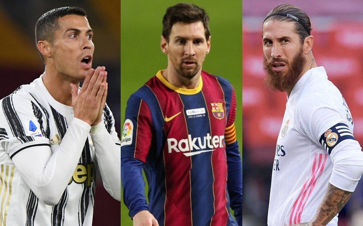Cristiano Ronaldo, Messi y Sergio Ramos (Reuters/EFE)