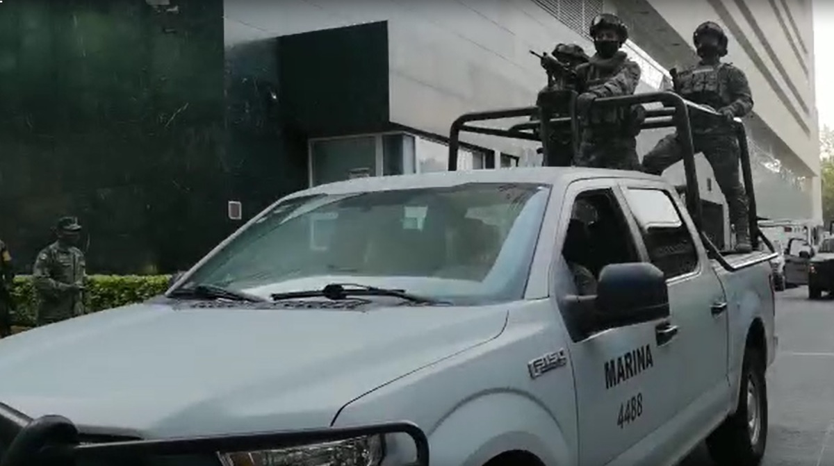 Las Fuerzas Armadas escoltaron el convoy con las vacunas./ Verónica Díaz
