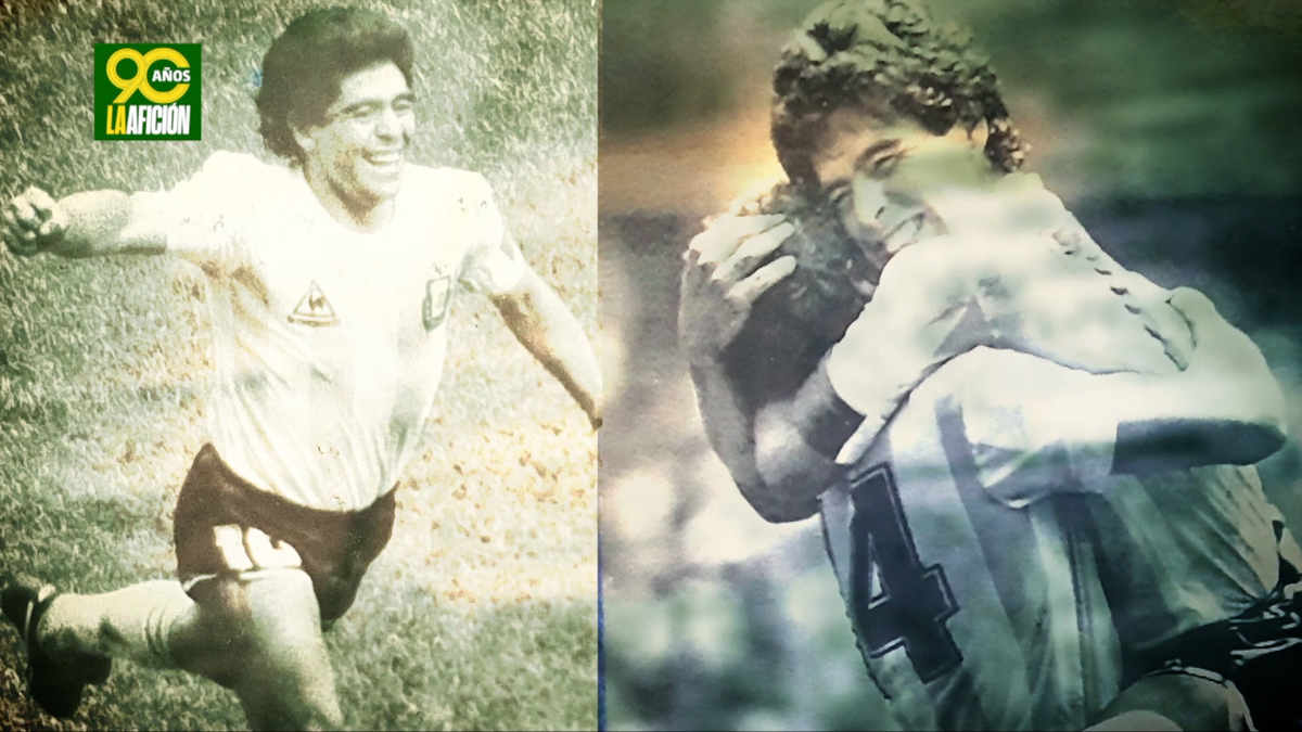 Maradona, genio y figura de los 90 años de La Afición