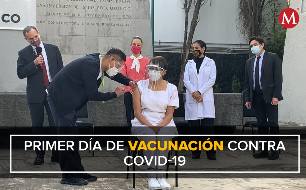 Una enfermera del hospital Rubén Leñero fue la primera mexicana en ser vacunada. (José Antonio Belmont | Diseño: Marco Villa)