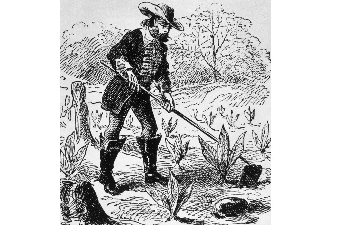 John Rolfe fue conocido en Estados Unidos por introducir el cultivo del tabaco en 1612. (Shutterstock)