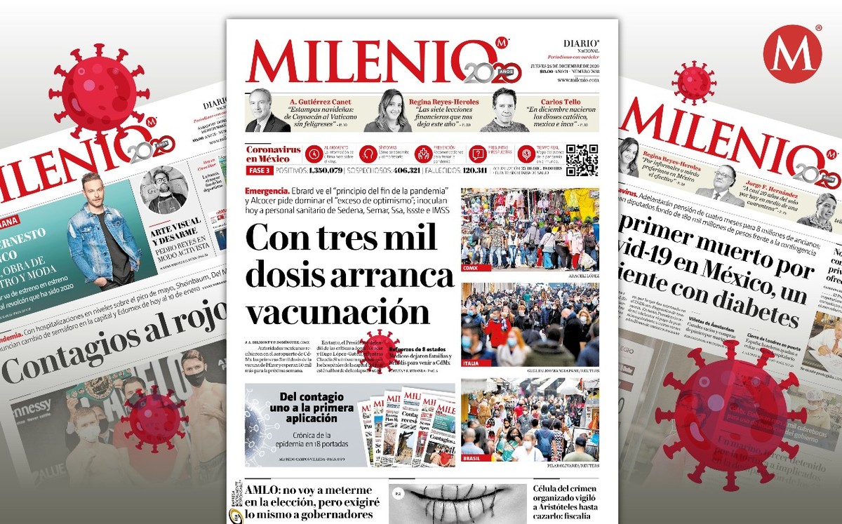 Portada MILENIO 24-12-2020