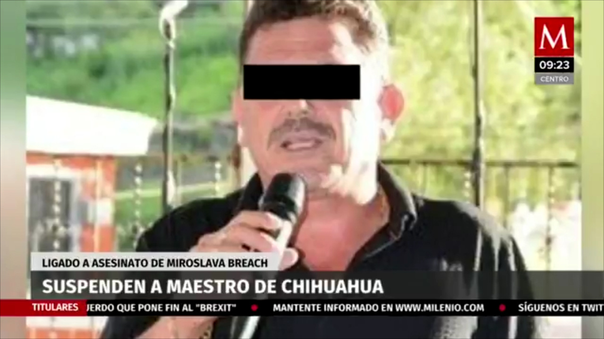 Suspenden a maestro de Chihuahua ligado a asesinato de Miroslava Breach