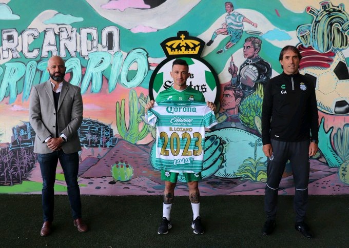 Lozano se encuentra haciendo pretemporada con el equipo. (Twitter: @ClubSantos)