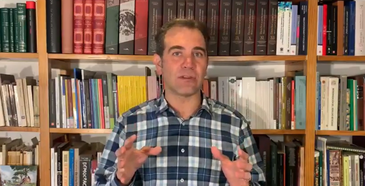 El consejero presidente del Instituto Nacional Electoral, Lorenzo Córdova. (Captura de pantalla)