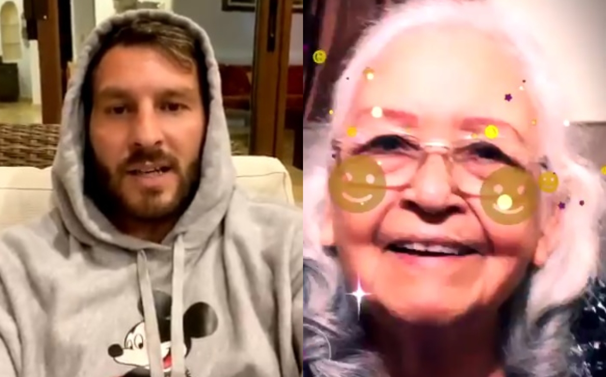 Gignac cumple sueño de abuelita y le desea felices fiestas (Twitter @10APG / @danymartinezh