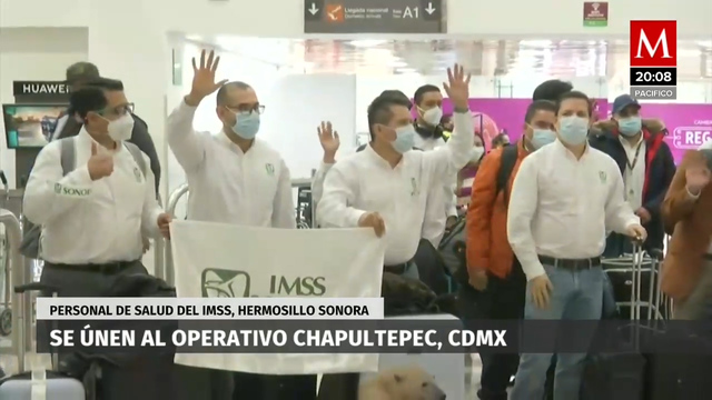 Médicos de Sonora llegan a CdMx para apoyar en Operación Chapultepec
