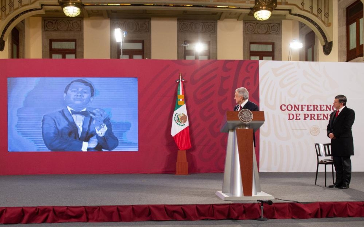 Homenaje a Armando Manzanero en La Mañanera. (Cortesía)