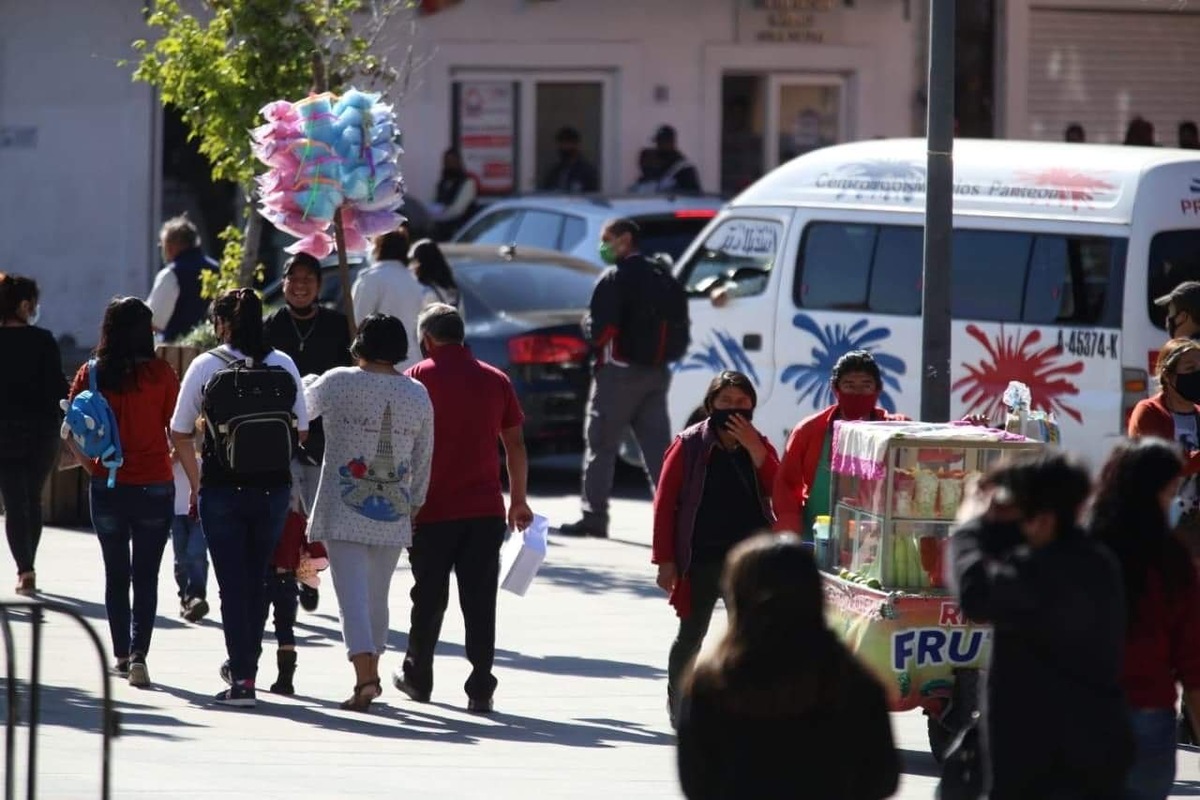 Movilidad en el centro de Pachuca. (Jorge Sánchez)