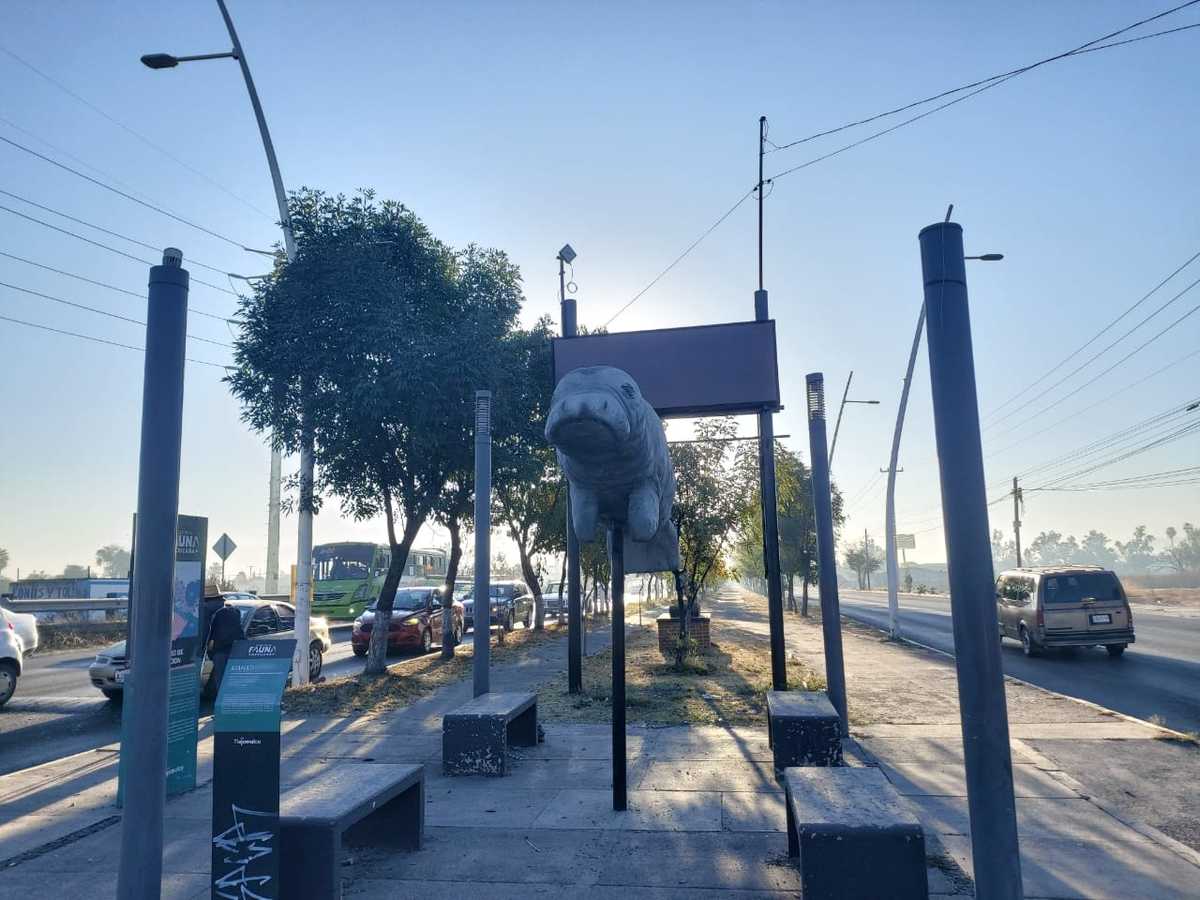 La pantalla del sistema de monitoreo en Adolf Horn luce fuera de servicio (Rosario Álvarez)