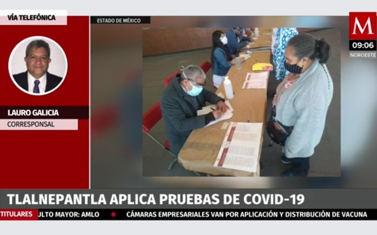 Tlalnepantla aplica pruebas de covid-19