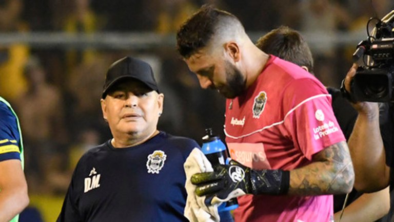Diego Maradona y Jorge Braun (Especial)