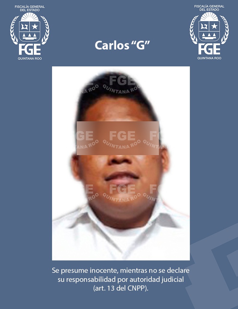 La Fiscalía General de Quintana Roo detuvo a Carlos 'G'. (Mariana Ríos)
