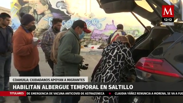 Habilitan albergue temporal en Saltillo