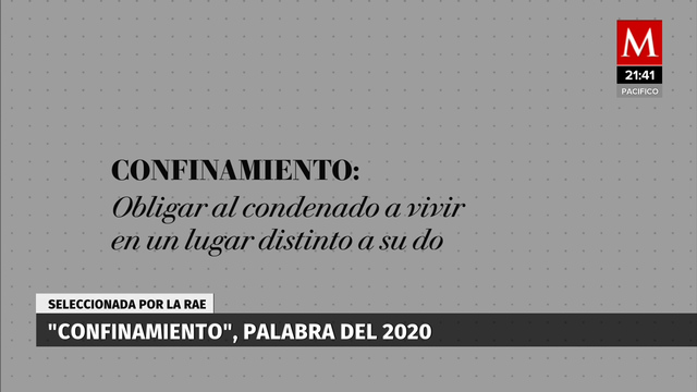 La palabra del año por la FundéuRAE es "Confinamiento"