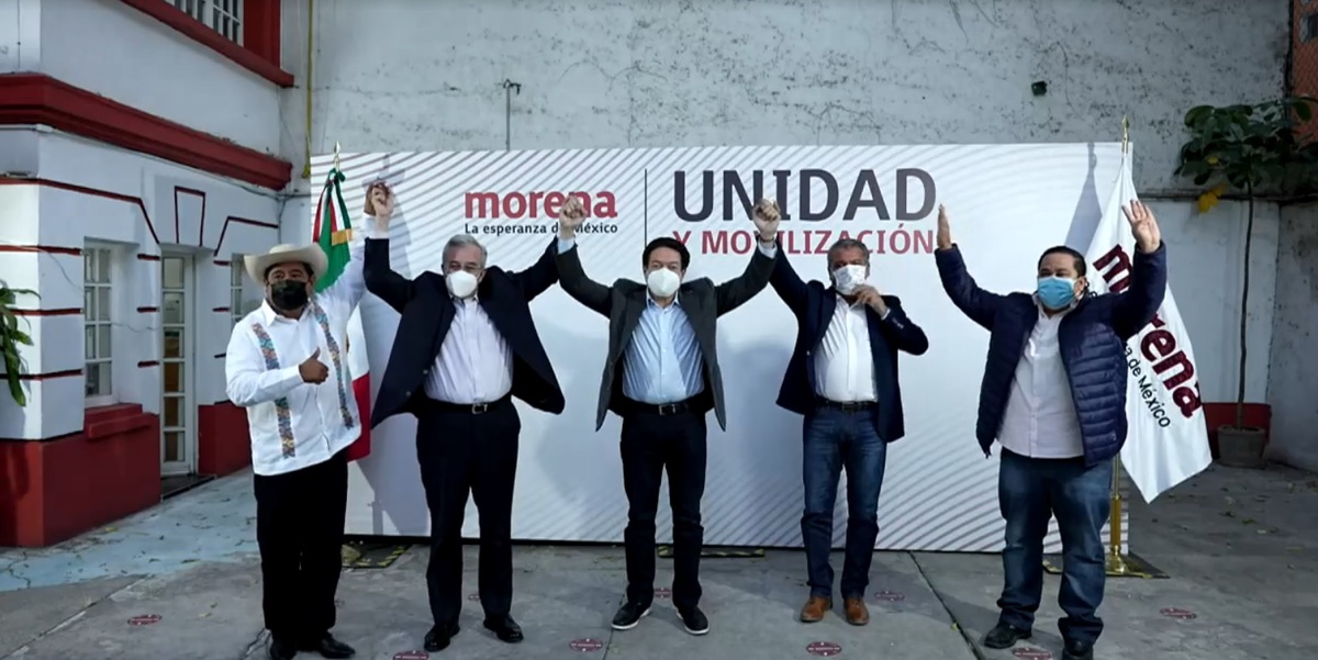 Mario Delgado presentó a los candidatos a gubernaturas estatales. (Captura de pantalla)