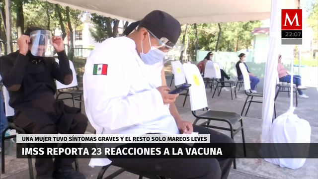 Tras recibir vacuna anticovid, 23 trabajadores del IMSS tuvieron efectos secundarios; uno fue grave