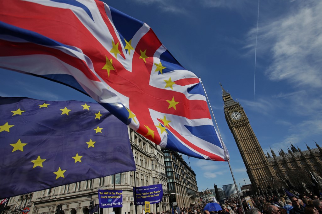 Reino Unido abandonó la Unión Europea de forma oficial el primer minuto del 2021. (AFP)
