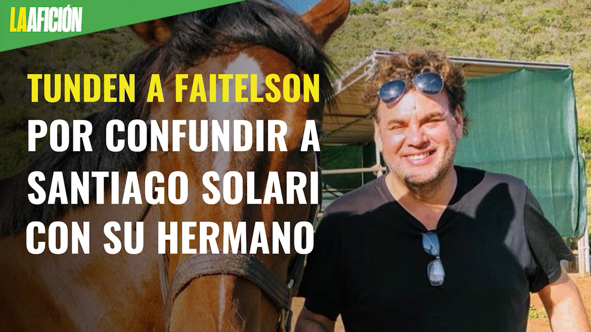 Tunden a David Faitelson por confundir a Santiago Solari con su hermano Esteban