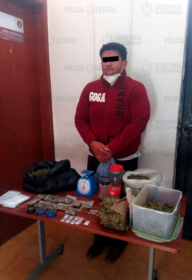 Este sujeto fue traslado a las instalaciones del ministerio público.