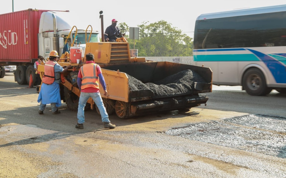 Avenida de la Industria de Altamira es rehabilitada. (Cortesía)