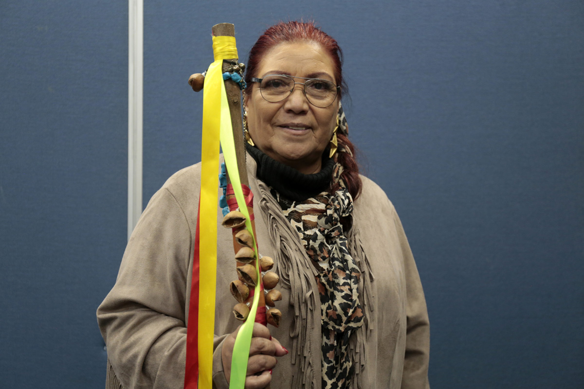 Maria Ausilio Sifuentes, gobernadora Nacional Consejo Nacional Pueblos Originales y Comunidades Indígenas. (Mauricio Román)