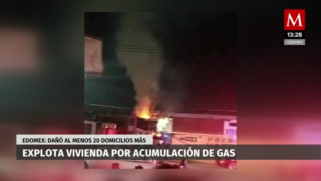 Explota casa en Ixtapaluca, al parecer por acumulación de gas