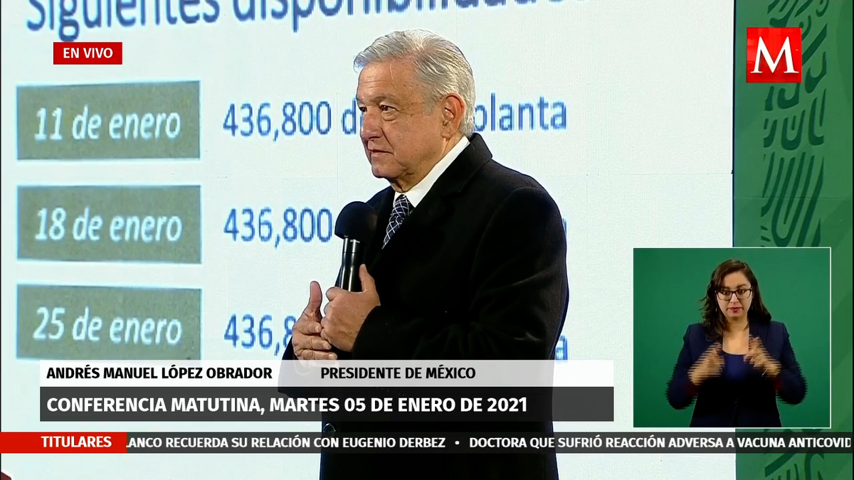 AMLO pide respetar plan de vacunación por edad