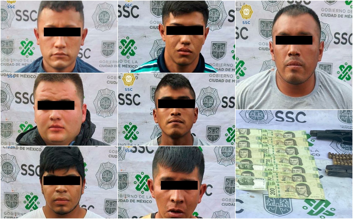 Caen siete presuntos extorsionadores de La Unión Tepito