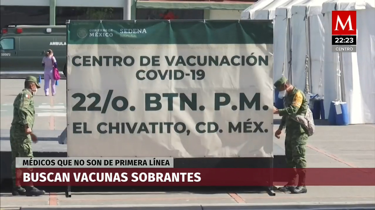 Médicos que no son de primera fila buscan vacunas sobrantes