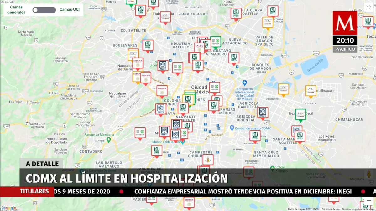 CdMx al límite en hospitalización