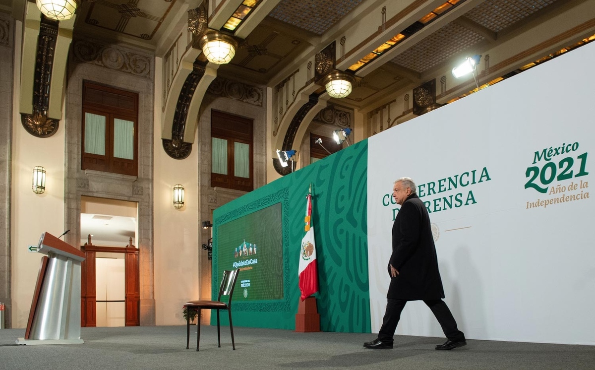 Las conferencias mañaneras cambiaron de aspecto con la llegada del nuevo año. (Gobierno de México)