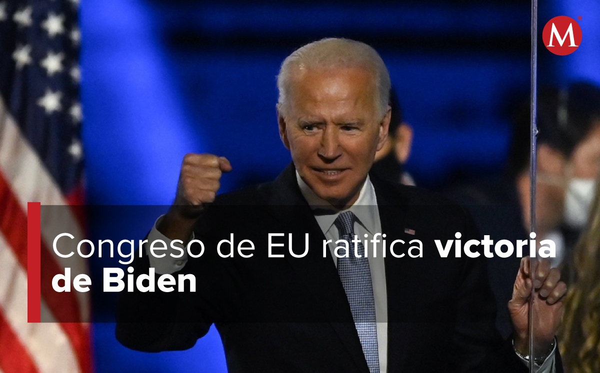Joe Biden fue ratificado por el Congreso de Estados Unidos. | Foto: AP; Diseño: Marco Villagómez