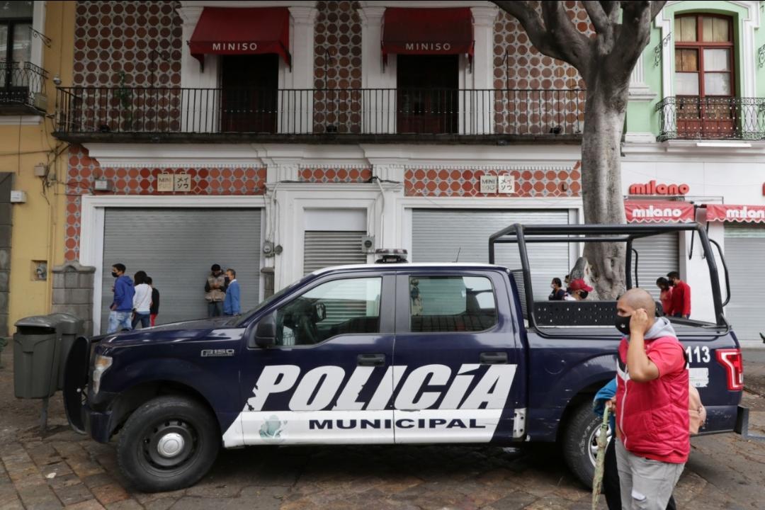 Policía Municipal en la 5 de Mayo. (Agencia Enfoque)