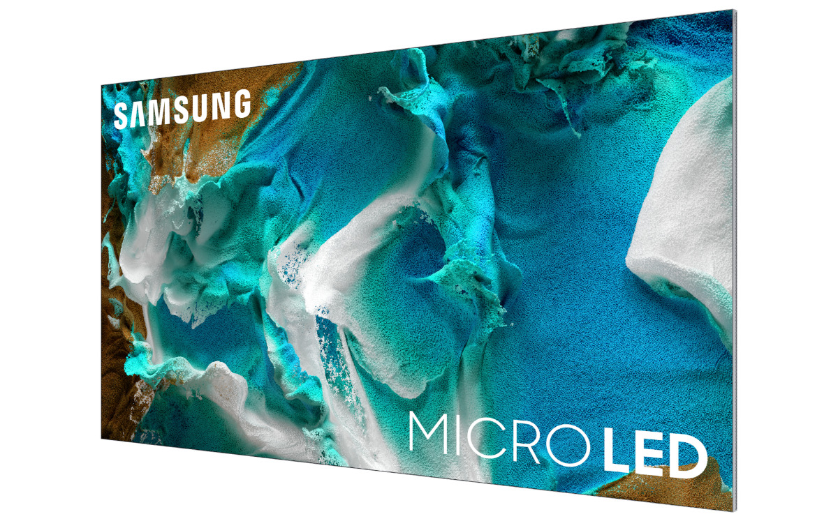 Samsung introduce su tecnología Micro LED a televisiones comerciales. (Samsung).