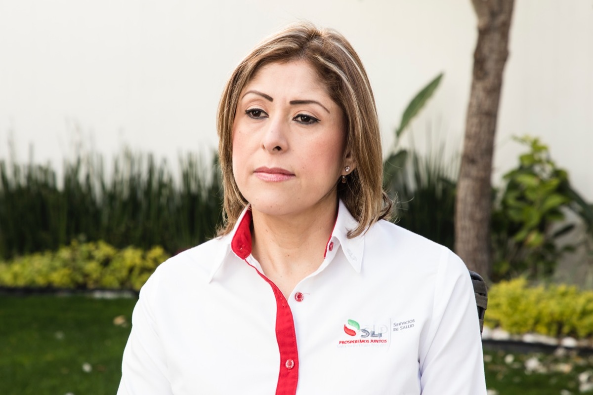 Secretaria de salud del estado de San Luis Potosí, la Dra. Mónica Rangel