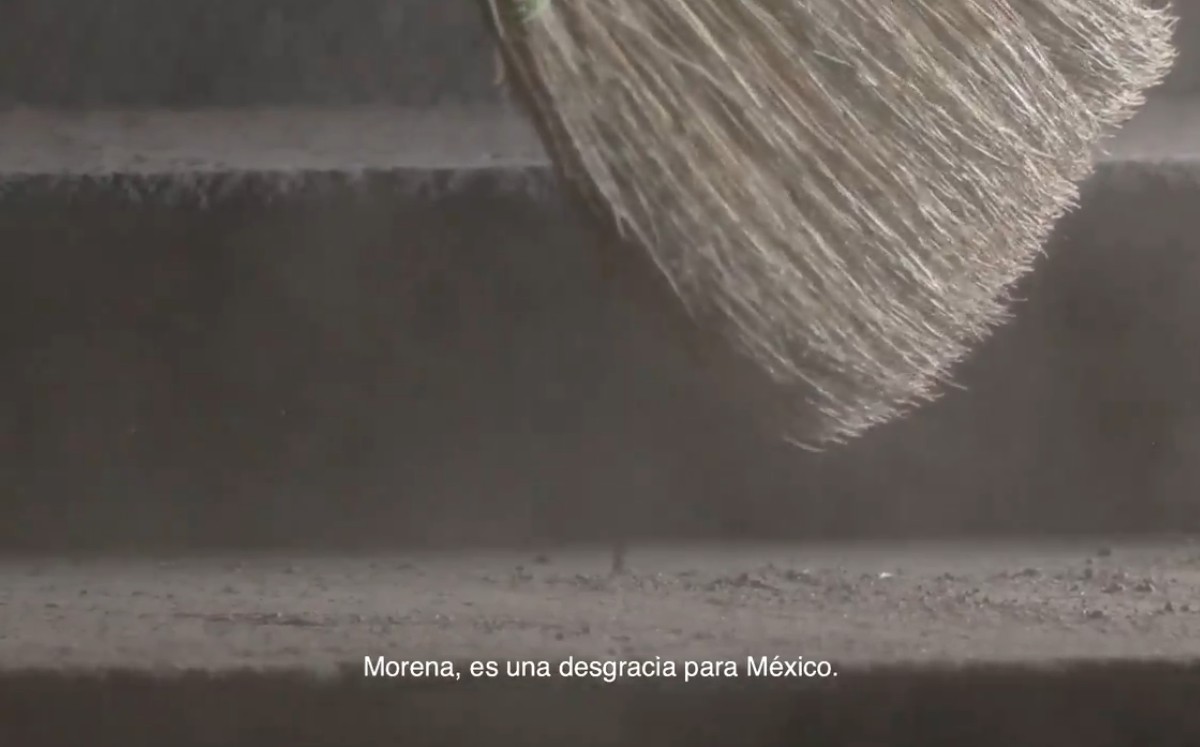 El spot del PRI cuestiona a Morena  Morena barrió con los programas e instituciones (Captura)