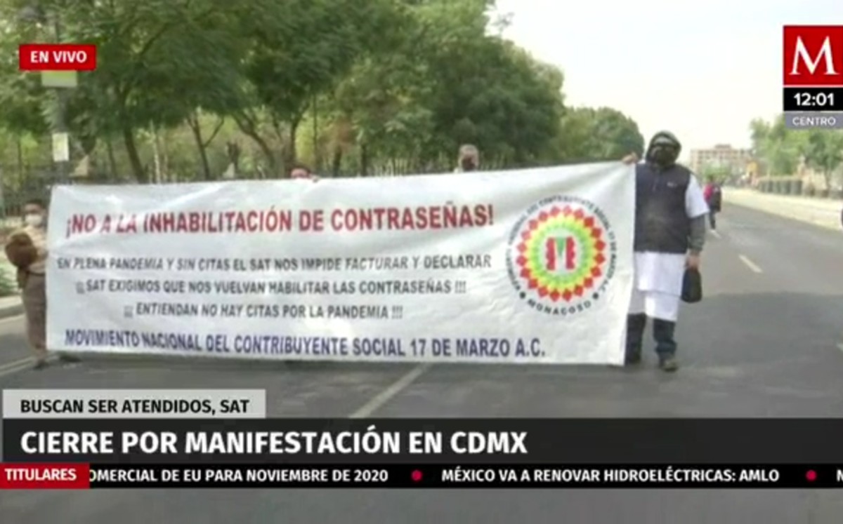 CdMx. Cierre por manifestación
