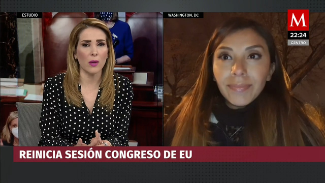 Congreso de EU retoma certificación de Biden tras irrupción violenta