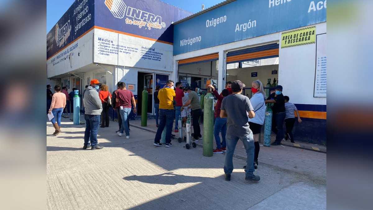 Llegan de otros estados a conseguir oxígeno medicinal a León