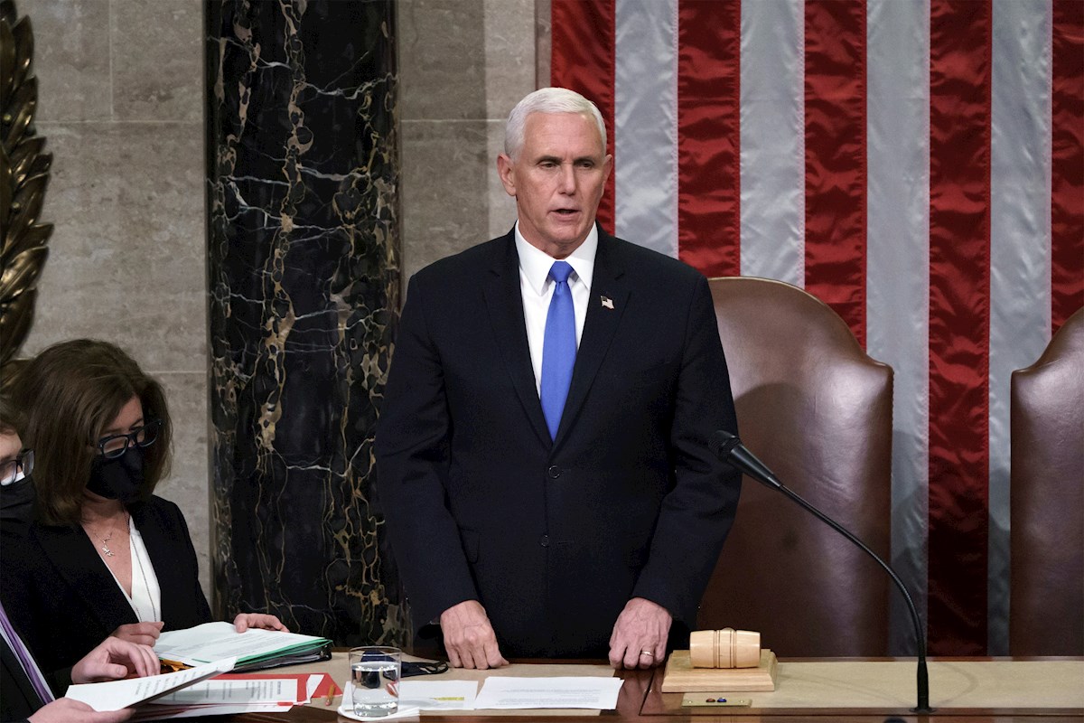 Mike Pence en el Congreso de Estados Unidos. | EFE
