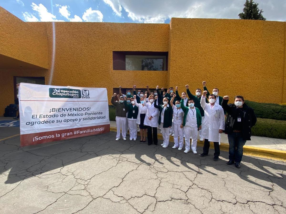 En total son 112 médicos y enfermeras de 18 estados.