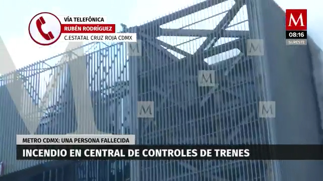 Cruz Roja de CdMx en incendio en Central de Control del Metro