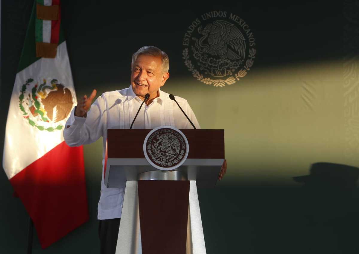 El Presidente señaló que los puertos quedarán bajo resguardo de la Marina. (Ariana Pérez)