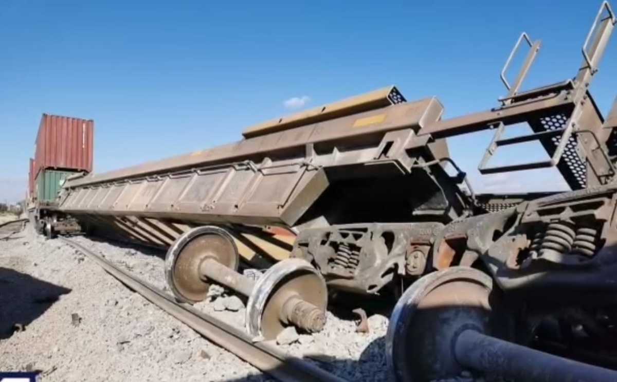No se registraron pérdidas humanas ni lesionados luego de que se descarrilara el tren. (Especial)