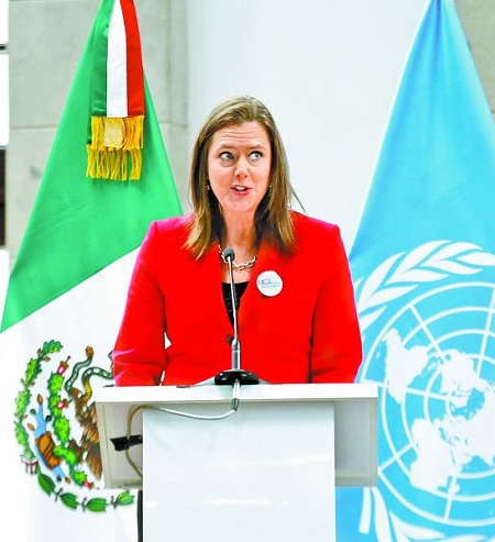 La diplomática destaca los 200 años de relación. Araceli López