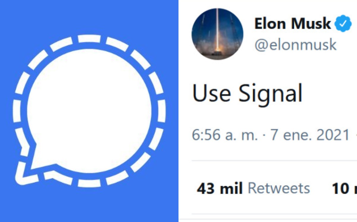 Elon Musk recomendó usar Signal en sus redes sociales.