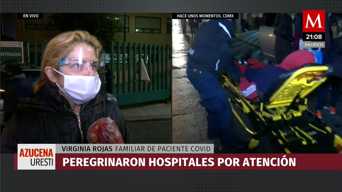 Esta es la peregrinación de un paciente covid-19 en busca de hospital en CdMx