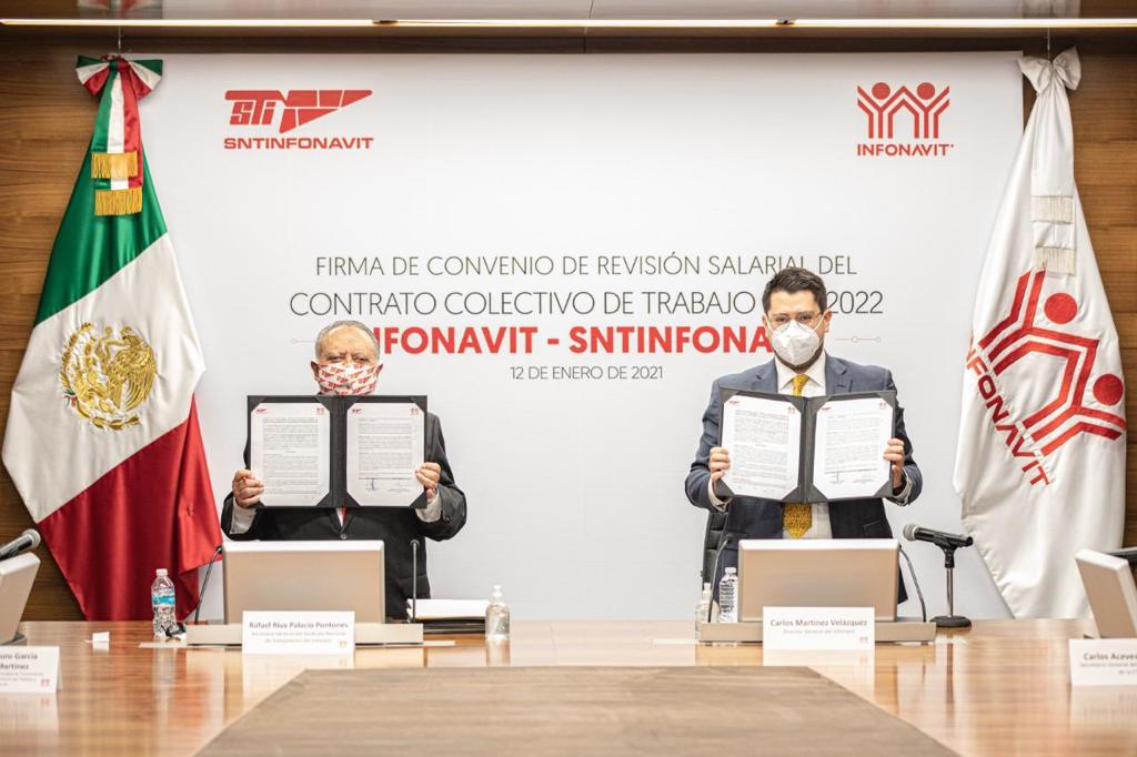 Con los acuerdos alcanzados sobre la revisión anual del Contrato Colectivo de Trabajo, se concluyó el proceso de revisión salarial | @Infonavit